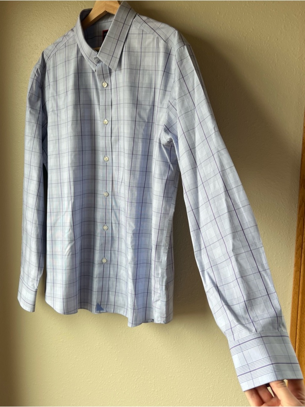 UNTUCKit Salisire Shirt Mens XL Purple Blue Long Sleeve Button Up Wrinkle Free - Picture 3 of 12
